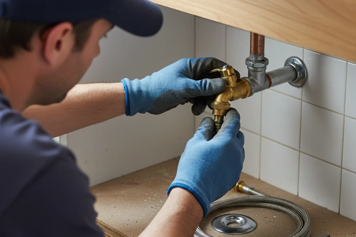 Shutoff valve and fitting work during Emergency Plumbing in Point Lookout